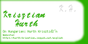 krisztian hurth business card